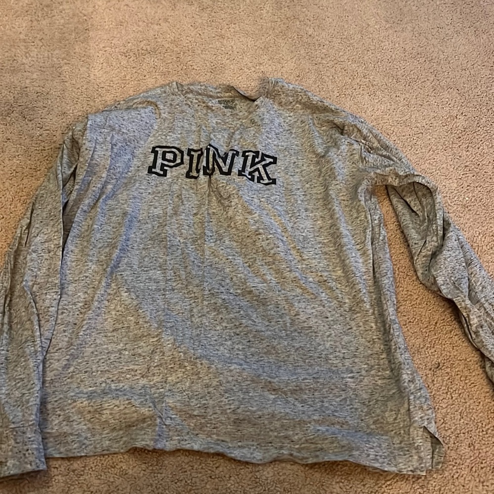 Pink grey long sleeve